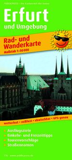 Produktbild: Rad- und Wanderkarte Erfurt und Umgebung 1:50 000