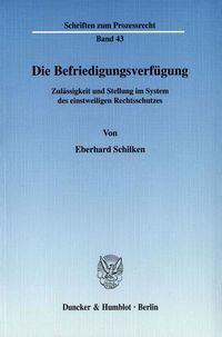 Produktbild: Die Befriedigungsverf&uuml;gung.