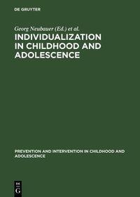 Produktbild: Individualization in Childhood and Adolescence