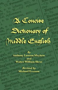 Produktbild: A Concise Dictionary of Middle English