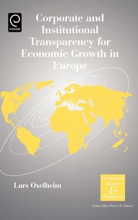 Produktbild: Corporate and Institutional Transparency for Economic Growth in Europe