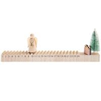 Produktbild: Schiebe-Adventskalender Engel Holz 35x2,5x10,5cm