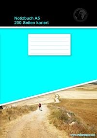 Produktbild: Notizbuch A5 200 Seiten kariert (Softcover T&uuml;rkis)