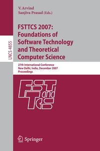 Produktbild: FSTTCS 2007: Foundations of Software Technology and Theoretical Computer Science
