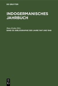 Produktbild: Bibliographie der Jahre 1947 und 1948
