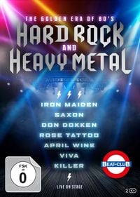 Produktbild: Beat-Club Live On Stage: The Golden Era of 80&rsquo;s Hard Rock and Heavy Metal (2 DVDs - Iron Maiden, Saxon, Dokken, April Wine, Rose Tattoo, VIVA, Killer plus ungesendetes Bonus-Material)