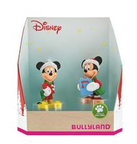 Bild vom Artikel Bullyland 15074 - Walt Disney Mickey Weihnachten - Micky und Minnie im Weihnachtskostüm, Spielfigurenset, 2tlg. vom Autor 