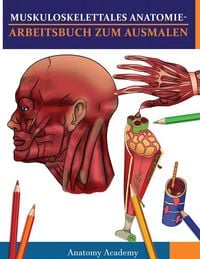 Produktbild: Muskuloskelettales Anatomie-Arbeitsbuch zum Ausmalen
