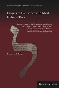 Produktbild: Linguistic Coherence in Biblical Hebrew texts