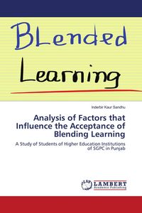 Produktbild: Analysis of Factors that Influence the Acceptance of Blending Learning