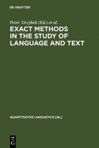 Produktbild: Exact Methods in the Study of Language and Text