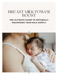 Produktbild: Breast Milk Power Boost - Natural Guide to Increase Milk Supply | Breastfeeding eBook for New Moms & Lactation Support
