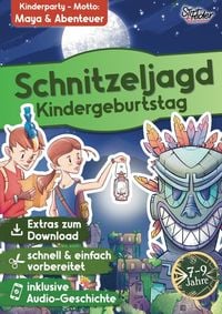 Produktbild: Schnitzeljagd Kindergeburtstag mit Audio-Geschichte "Knacke den Maya-Code" f&uuml;r Kinder von 7-9 Jahren