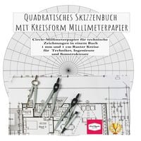 Produktbild: Quadratisches Skizzenbuch mit Kreisform Millimeterpapier