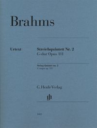 Bild vom Artikel Brahms, Johannes - Streichquintett Nr. 2 G-dur op. 111 vom Autor 