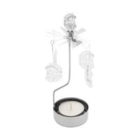Produktbild: Teelichtkarussell Set  "Weihnachtsmann", silber