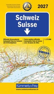 Produktbild: K&uuml;mmerly+Frey Strassenkarte ACS Schweiz 2027 1:275.000