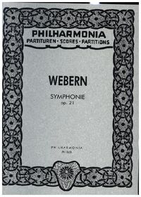 Produktbild: Webern, A: Symphonie Op. 21
