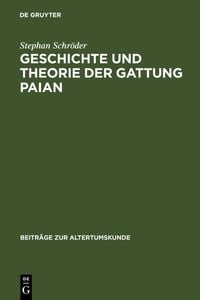 Produktbild: Geschichte und Theorie der Gattung Paian