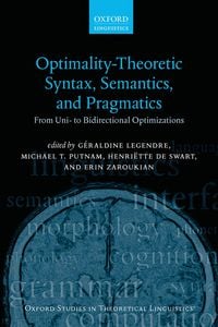 Produktbild: Optimality Theoretic Syntax, Semantics, and Pragmatics
