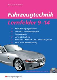 Produktbild: Fahrzeugtechnik Lernfelder 9-14. Arbeitsheft