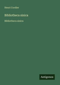 Produktbild: Bibliotheca sinica