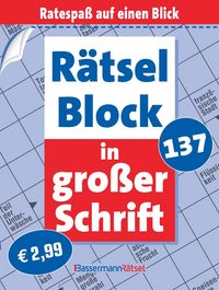 Produktbild: R&auml;tselblock in gro&szlig;er Schrift 137