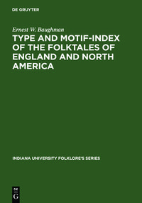 Produktbild: Type and Motif-Index of the Folktales of England and North America