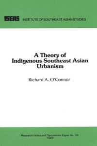 Produktbild: A Theory of Indigenous Southeast Asian Urbanism