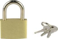 Produktbild: Br&uuml;der Mannesmann M 413-30 Vorh&auml;ngeschloss 25 mm verschieden schlie&szlig;end Goldgelb Schl&uuml;sselschloss