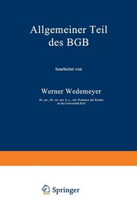 Produktbild: Allgemeiner Teil des BGB