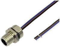 Produktbild: BKL Electronic 2703001 Sensor/Aktor Einbaustecker M12 0.5m Polzahl Sensoren: 4 1St.