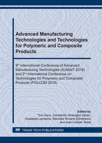 Produktbild: Advanced Manufacturing Technologies and Technologies for Polymeric and Composite Products