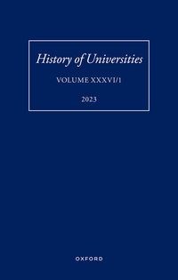 Produktbild: History of Universities: Volume XXXVI / 1