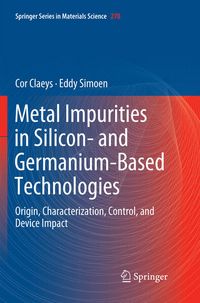 Produktbild: Metal Impurities in Silicon- and Germanium-Based Technologies