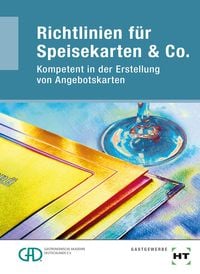 Produktbild: Richtlinien f&uuml;r Speisekarten & Co.