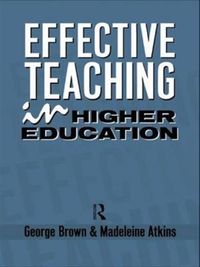 Produktbild: Atkins, M: Effective Teaching in Higher Education