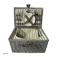 Produktbild: HTI-Living Picknickkorb f&uuml;r 2 Personen Finie Grau Picknickkorb f&uuml;r 2 Personen Finie Grau