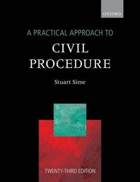 Produktbild: Sime, S: A Practical Approach to Civil Procedure