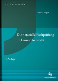 Produktbild: Die notarielle Fachpr&uuml;fung im Immobilienrecht