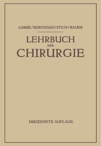 Produktbild: Lehrbuch der Chirurgie