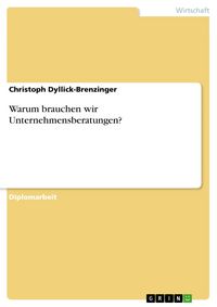 Produktbild: Warum brauchen wir Unternehmensberatungen?