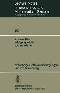 Produktbild: Notwendige Optimalit&auml;tsbedingungen und ihre Anwendung
