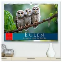 Produktbild: Eulen - Augen der Wildnis (hochwertiger Premium Wandkalender 2026 DIN A2 quer), Kunstdruck in Hochglanz