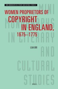 Produktbild: Women Proprietors of Copyright in England, 1675-1775