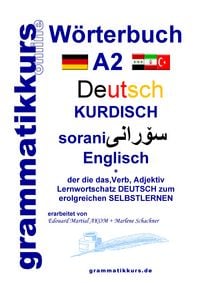 Produktbild: W&ouml;rterbuch Deutsch - Kurdisch - Sorani - Englisch A2