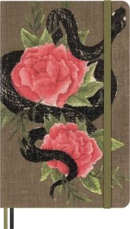Produktbild: Moleskine Jahr der Schlange Rosen L/A5 liniert Geb