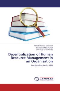 Produktbild: Decentralization of Human Resource Management in an Organization