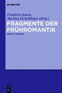 Produktbild: Fragmente der Fr&uuml;hromantik