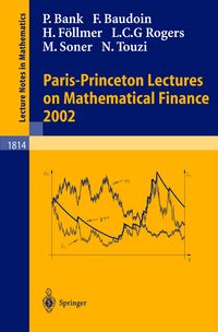 Produktbild: Paris-Princeton Lectures on Mathematical Finance 2002
